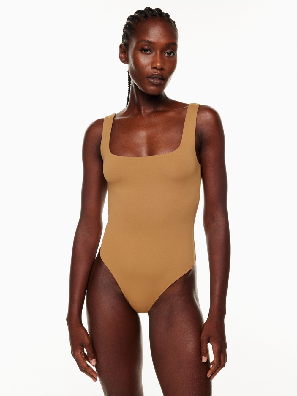 NWT Aritzia Babaton Contour Tan bodysuit